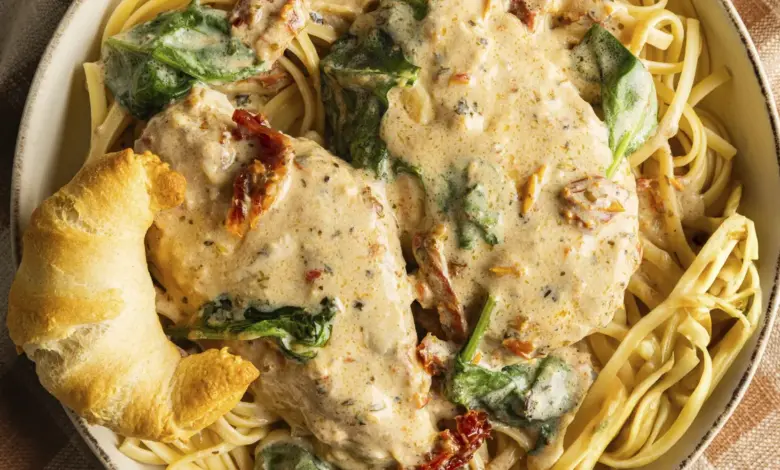 Creamy Tuscan Chicken, Hidangan 1 Jam yang Terasa Seperti Menu Restoran