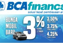 Bunga Mobil Baru 4 Persen dari BCA Finance, Promo Tenor 5 Tahun Dibuka Terbatas