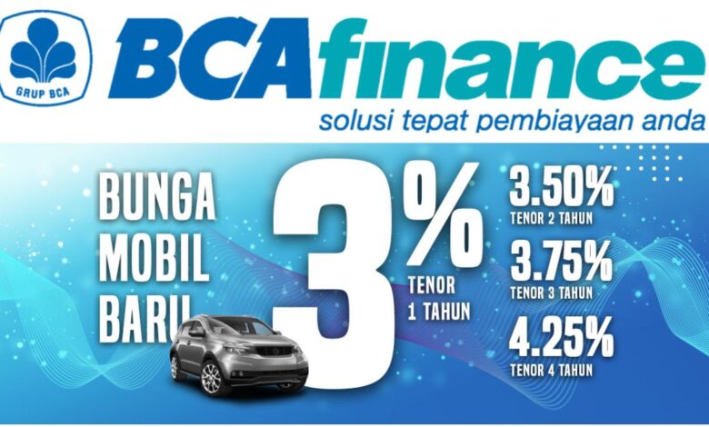 Bunga Mobil Baru 4 Persen dari BCA Finance, Promo Tenor 5 Tahun Dibuka Terbatas