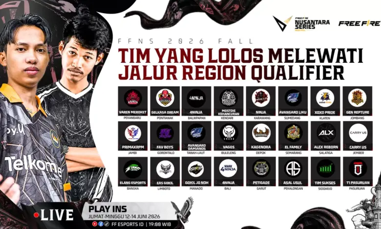 36 Tim Tersisa di Play-Ins FFNS 2026 Fall, Sembilan Tiket ke Yogyakarta Diperebutkan