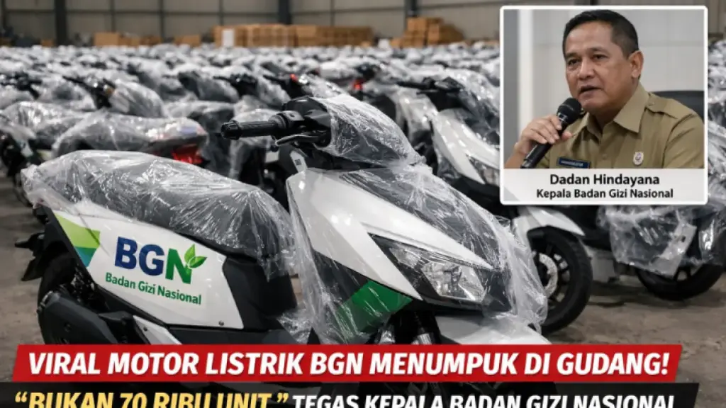 Motor Listrik BGN Dibayar Penuh Saat Masih Dirakit, Kejagung Temukan Spek Tak Sesuai