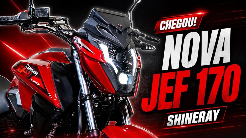 Shineray JEF 170 Naik Kelas, Mesin 169,3 cc dan Fitur Harian Makin Lengkap