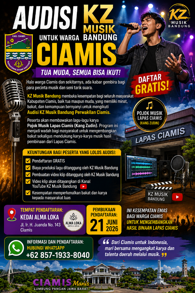 KZ Musik Bandung Buka Jalan Baru untuk Warga Ciamis, Daftar Gratis dan Rekam Lagu