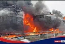 Moskwa Diguncang Serangan Drone Terbesar Ukraina, Dua Kilang Minyak Ikut Terbakar