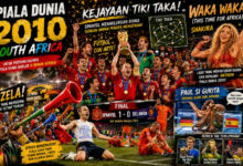 Spanyol Menang di Tengah Vuvuzela dan Waka Waka, Piala Dunia Afrika Penuh Drama