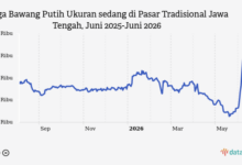 Harga Bawang Putih di Jawa Tengah Menanjak Lagi, Sentuh Rp39,15 Ribu per Kg