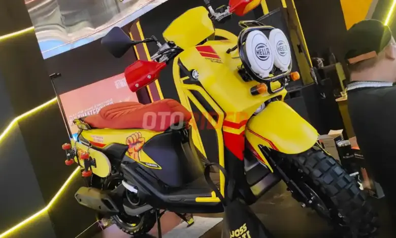 Yamaha Gear Ultima Disulap Jadi Skutik Adventure, Nuansa Reli Klasik Langsung Terlihat