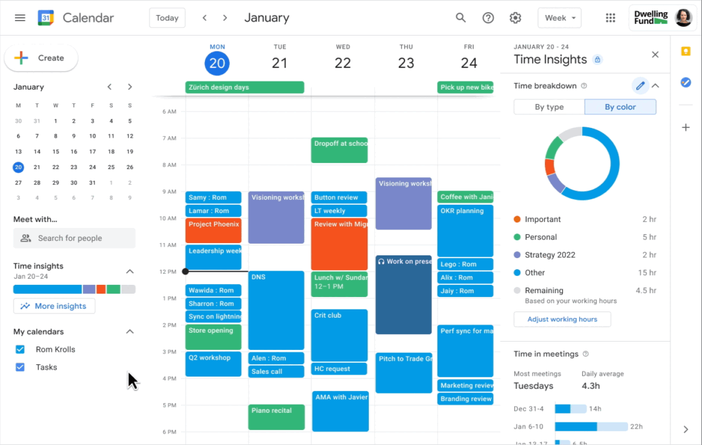 Google Calendar Kini Lebih Bebas Mengatur Warna Acara, Jauh Lebih Mudah Dibaca