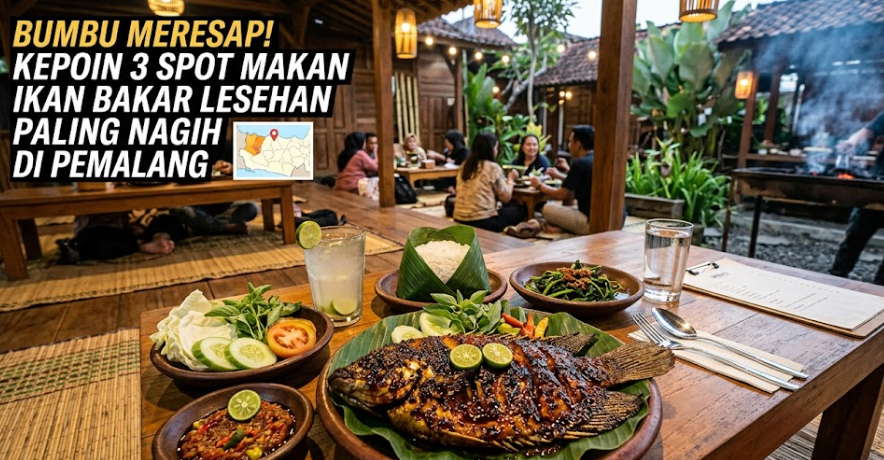 3 Spot Ikan Bakar Lesehan di Pemalang Ini Bikin Bumbu Meresap Sampai Dalam
