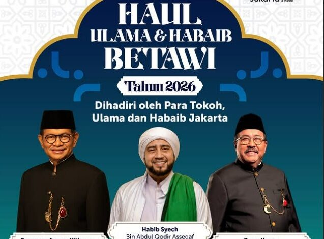 Monas Malam Ini Dipenuhi Sholawat, Pramono-Rano Hadir di Haul Akbar Ulama Betawi