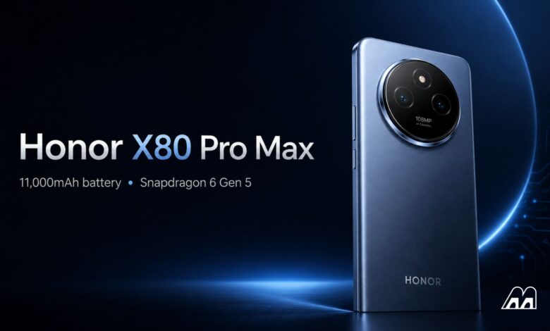 Honor X80 Pro Max Hadir dengan Baterai 11.000 mAh, Siaga 42 Hari Jadi Andalan