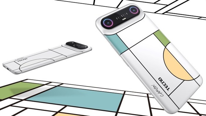 Tecno Camon Slim Tampil Super Tipis, Baterai 5.600 mAh dan 354 LED di Belakang