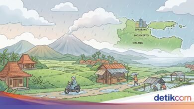 7 Wilayah Jawa Timur Diprediksi Hujan Ringan, Aktivitas Warga Perlu Lebih Siap