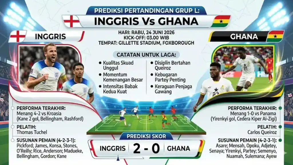 Inggris Gagal Menembus Ghana, Tuchel Terima Peringatan Keras di Piala Dunia 2026