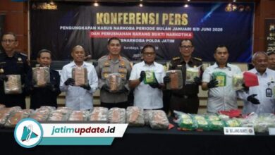 Jawa Timur Disapu 3.157 Kasus Narkoba, Puluhan Ton Barang Bukti Turut Diamankan