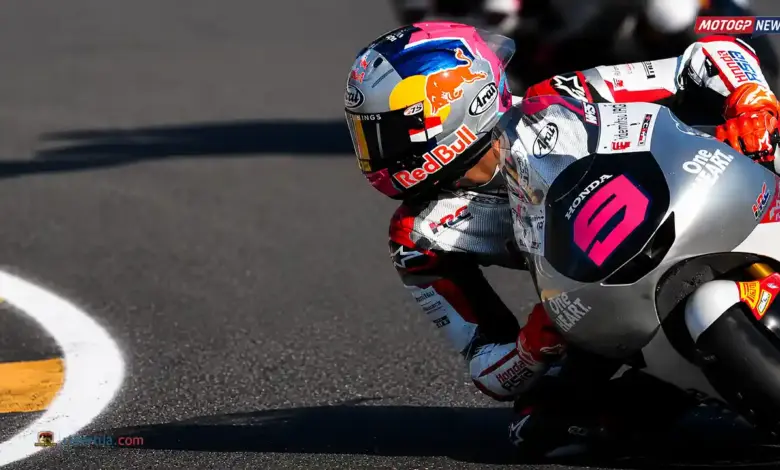 Dari Start Ke-20 ke Lima Besar, Veda Pratama Tetap Panas di Perebutan Rookie Moto3