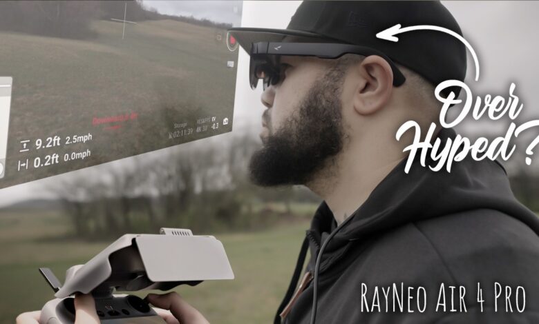 Layar Melayang RayNeo Air 4 Pro, Bantu DJI Neo 2 Terbang Lebih Aman