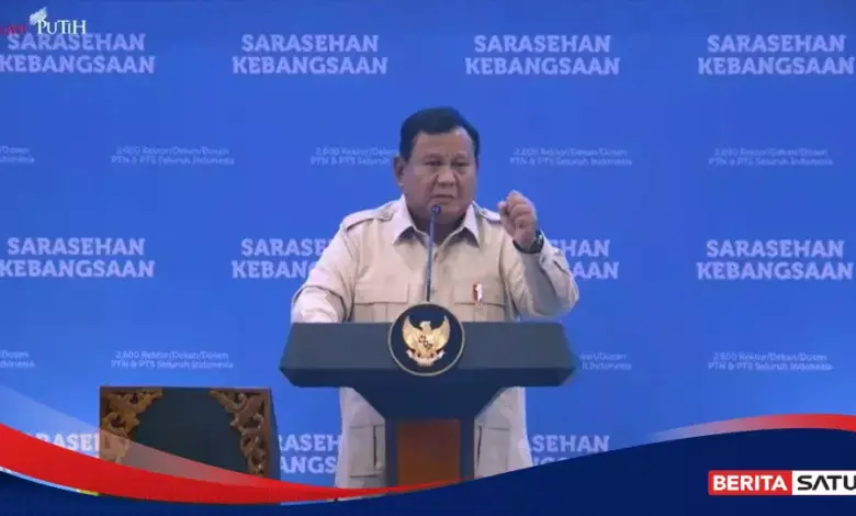 Prabowo Soroti 7 Sektor Kunci Kemandirian Ekonomi, Ribuan Akademisi Dilibatkan