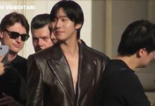 Leather Blazer Ahn Hyo Seop di Paris, Tampil Tegas di Panggung Saint Laurent