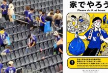 Bersih-Bersih Suporter Jepang di Piala Dunia 2026, Aksi Hormat atau Sekadar Citra?