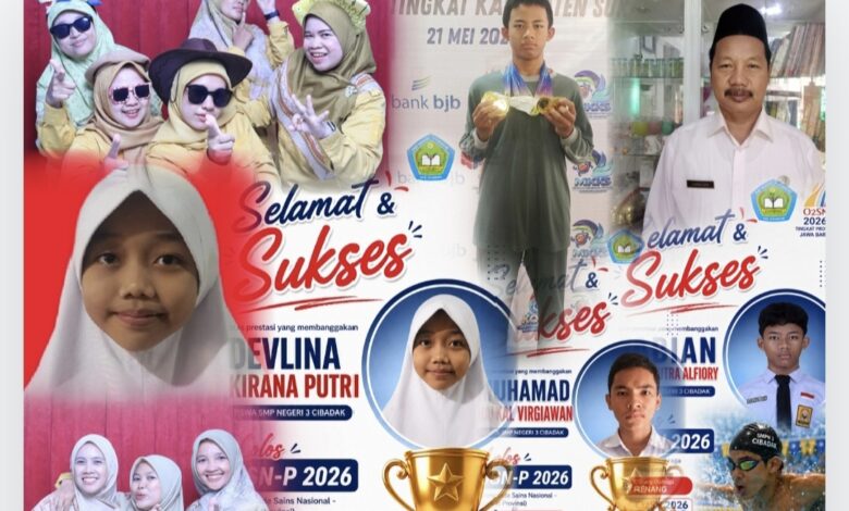 Tiga Siswa SMPN 3 Cibadak Tembus Jabar, Prestasi yang Menguatkan Sukabumi
