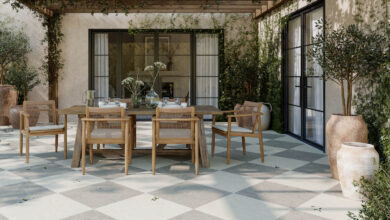 6 Desain Dapur Semi Outdoor Ini Tetap Aman Saat Hujan Berkat Lantai Anti Licin